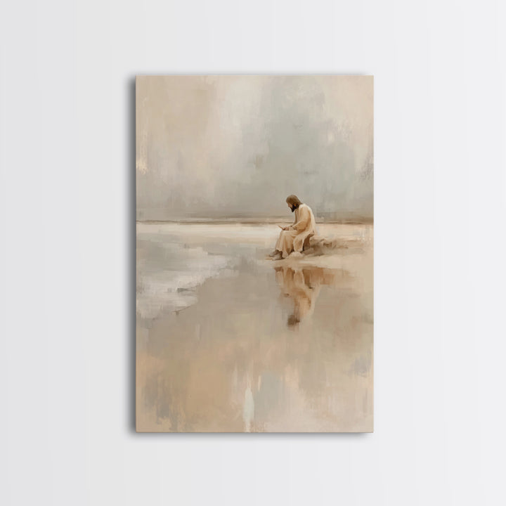 Garden Of Blessing | Framed Canvas Print | Christian Wall Art | Jesus Painting Canvas | Christian Art Canvas | Christian Christmas Art | Ch