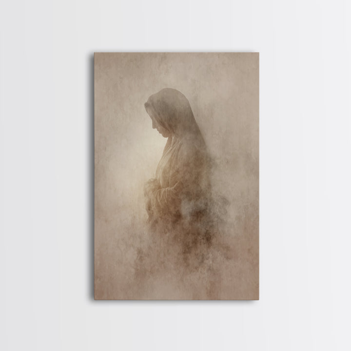 Quiet Reverence - Framed Canvas Print - Christian Art Canvas - Subtle Christian Art - Christian Wall Art - Christian Painting - Christian G