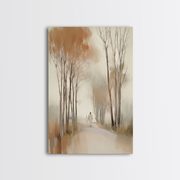 Autumn Journey – Framed Canvas Print – Christian Art – Christian Wall Art – Subtle Christian Art – Christian Art Canvas – Christian Gift