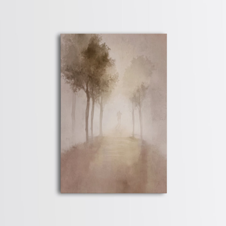Silent Pilgrimage – Framed Canvas Print – Christian Wall Art – Christian Art Canvas – Abstract Christian Art – Christian Art – Christian Gi