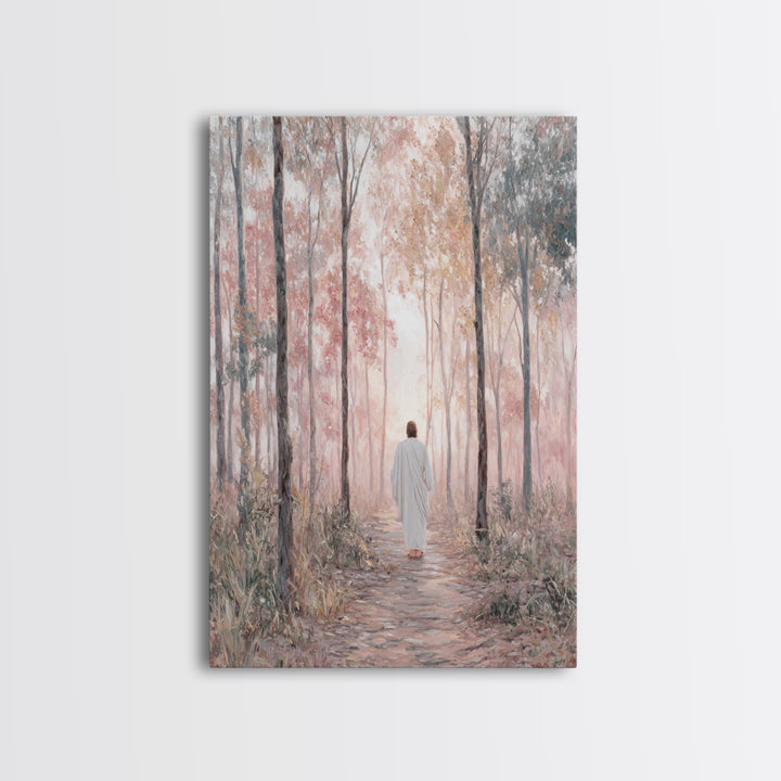 Path Of Grace | Framed Canvas Print | Christian Wall Art | Jesus Painting | Christian Art Canvas | Modern Christian Art
