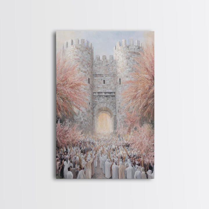 Gate Of Glory, Framed Canvas Print, Christian Wall Art, Christian Art Print, Moody Christian Art, Christian Paintings