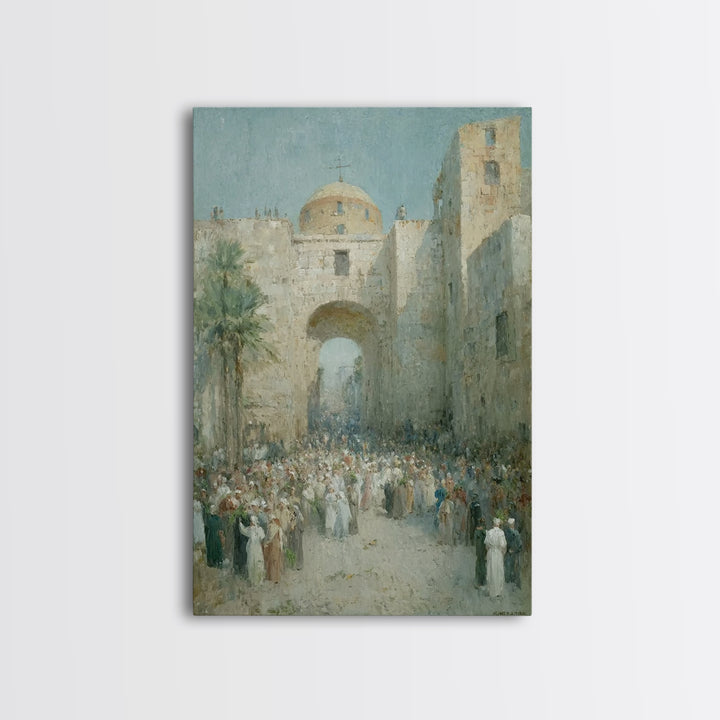 Holy Procession Rise | Framed Canvas Print | Christian Art Canvas | Christian Wall Art | Christian Art Gift | Abstract Christian Art