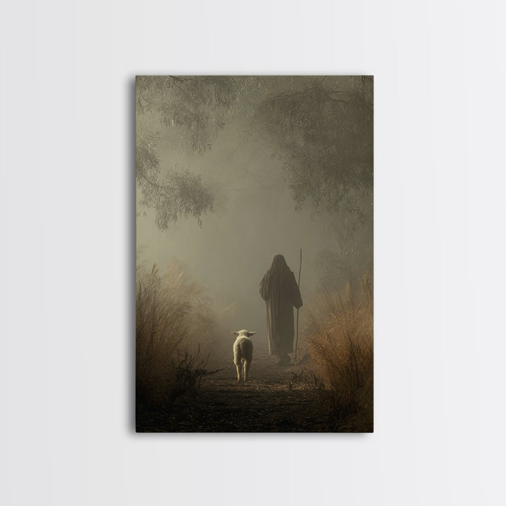 Silent Way – Framed Canvas Print – Christian Wall Art – Moody Christian Art – Christian Art Canvas – Jesus Painting – Christian Art Gift