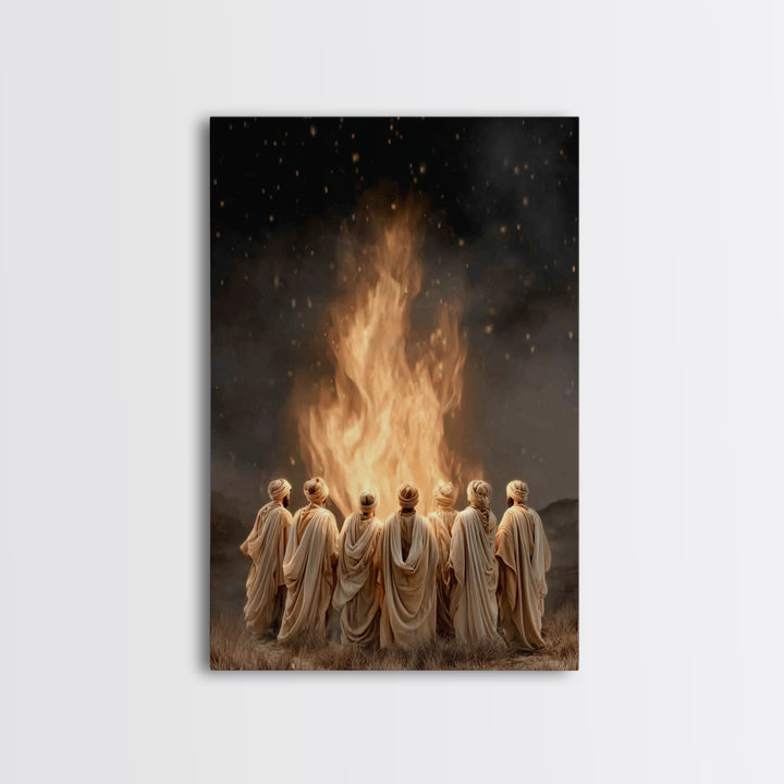 Sacred Assembly – Framed Canvas Print – Christian Wall Art – Christian Art Canvas – Christian Painting – Christian Art – Vintage Christian
