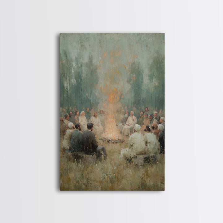 Robe Of Light – Framed Canvas Print – Christian Wall Art – Christian Art Canvas – Christian Painting – Modern Christian Art – Subtle Christ