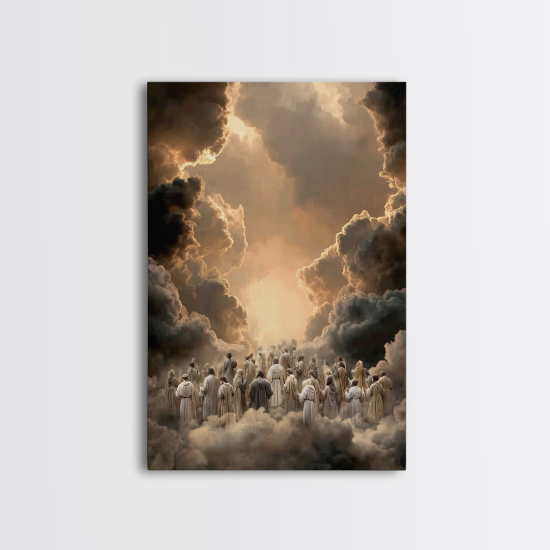 Ascension Pathway - Framed Canvas Print - Christian Wall Art - Christian Art Canvas - Christian Painting - Christian Decor - Christmas Art