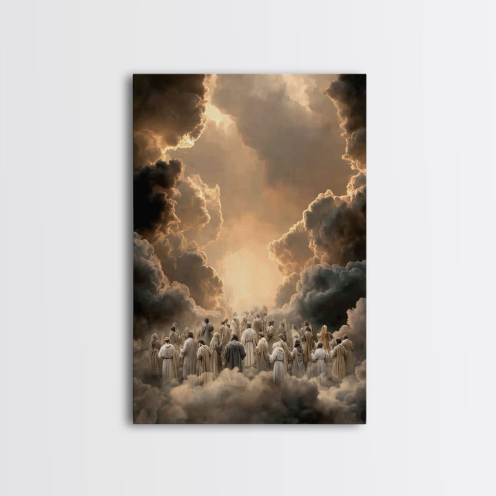 Ascension Pathway - Framed Canvas Print - Christian Wall Art - Christian Art Canvas - Christian Painting - Christian Decor - Christmas Art