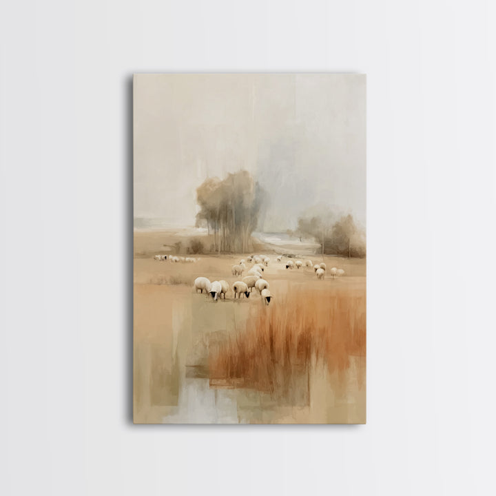 Fields Of Mercy – Framed Canvas Print – Christian Art Canvas – Subtle Christian Art – Christmas Art – Christian Wall Art – Christian Gift I