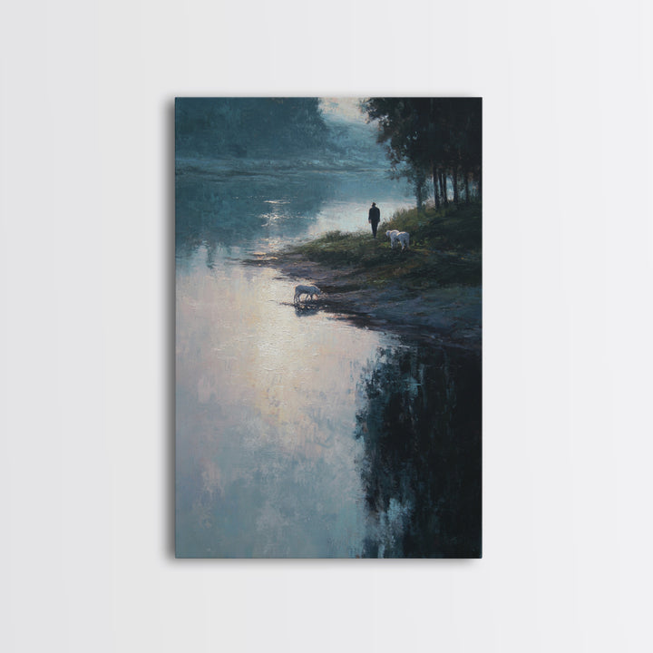 Silent Morning Hope, Framed Canvas Print, Christian Wall Art, Christian Art Canvas, Jesus Painting, Minimalist Christian Art, Christmas Art