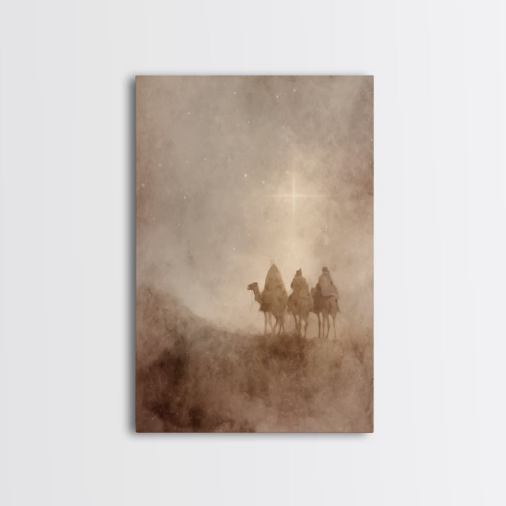 Sunrise Promise Path, Framed Canvas Print, Christian Art Canvas, Christian Wall Art, Jesus Painting, Modern Christian Art, Christian Christ