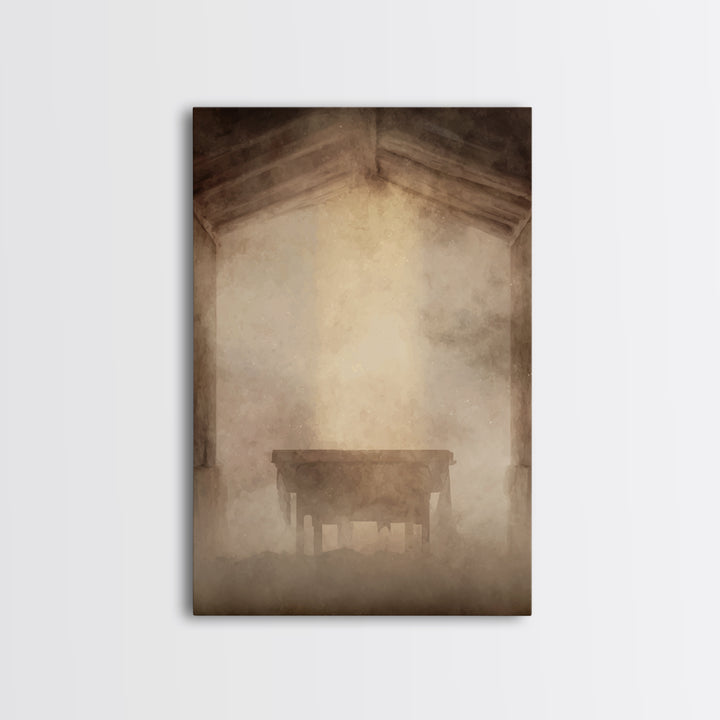 Sanctuary Light, Framed Canvas Print, Christian Art Canvas, Christian Wall Art, Subtle Christian Art, Modern Christian Art, Christian Decor