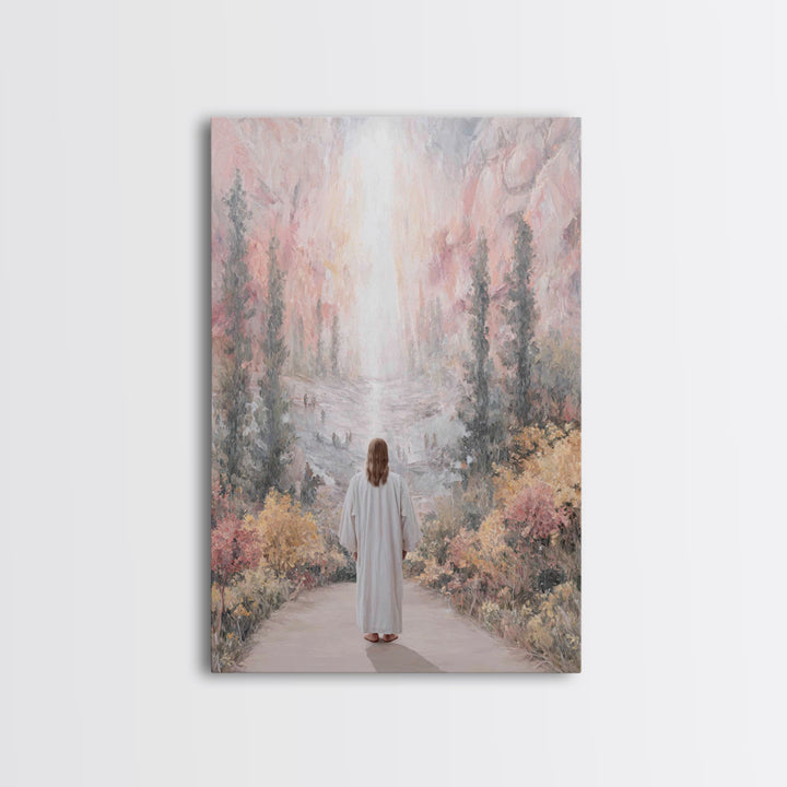 Celestial Path – Framed Canvas Print – Christian Wall Art – Jesus Painting – Christian Art Canvas – Christmas Art – Christian Decor