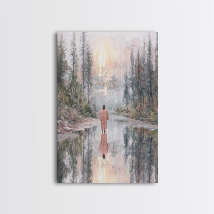 Eternal Light – Framed Canvas Print – Christian Art Work – Jesus Canvas Art – Subtle Christian Art – Christian Christmas Art – Christian De