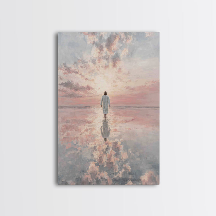 Heavenlit Passage – Framed Canvas Print – Christian Wall Art – Christian Art Canvas – Modern Christian Art – Subtle Christian Art – Christi