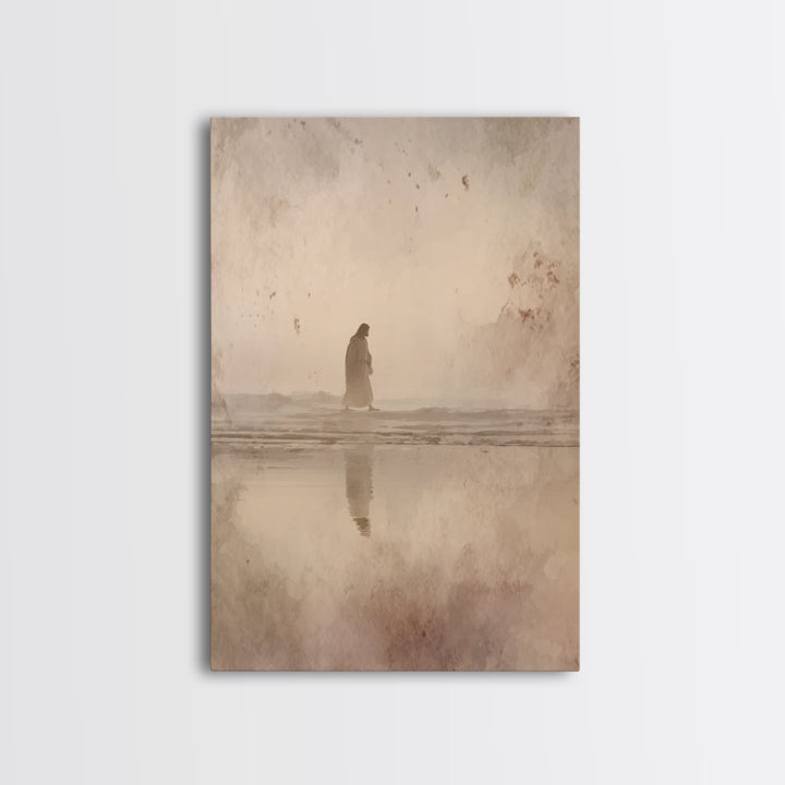 Desert Walk Grace | Framed Canvas Print | Christian Wall Art | Subtle Christian Art | Jesus Art Print | Christian Art Canvas | Christian Pa