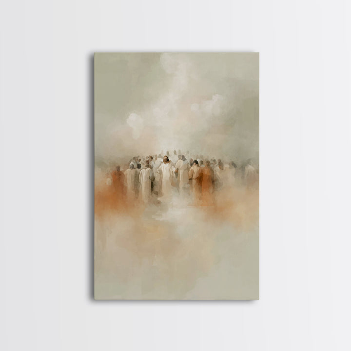 Eternal Gathering – Framed Canvas Print – Christian Art – Christian Wall Art – Subtle Christian Art – Christian Art Work – Christian Gift I