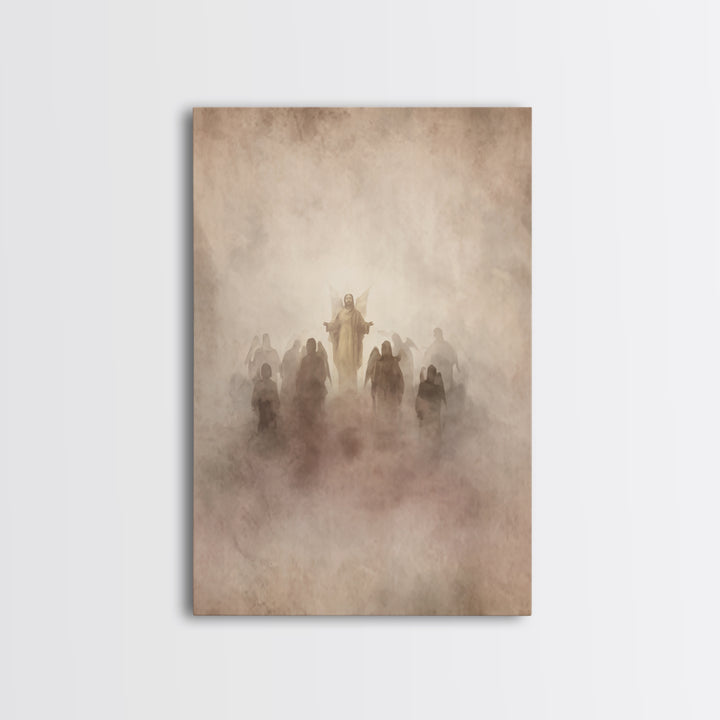 Angel Host Glory | Framed Canvas Print | Christian Art Canvas | Christian Wall Art | Christian Decoration | Christian Art Painting | Christ