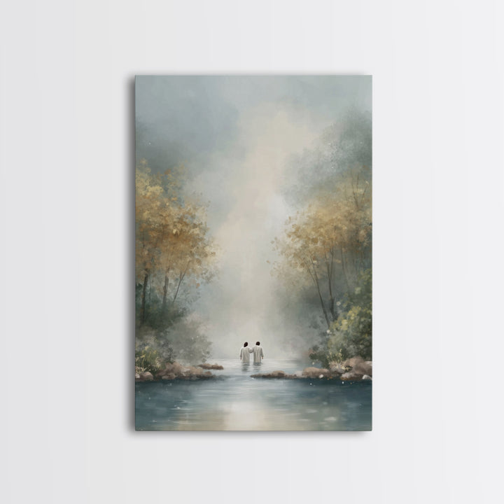 Child Of Peace | Framed Canvas Print | Christian Art Canvas | Christian Wall Art | Jesus Painting | Modern Christian Art | Christian Decor