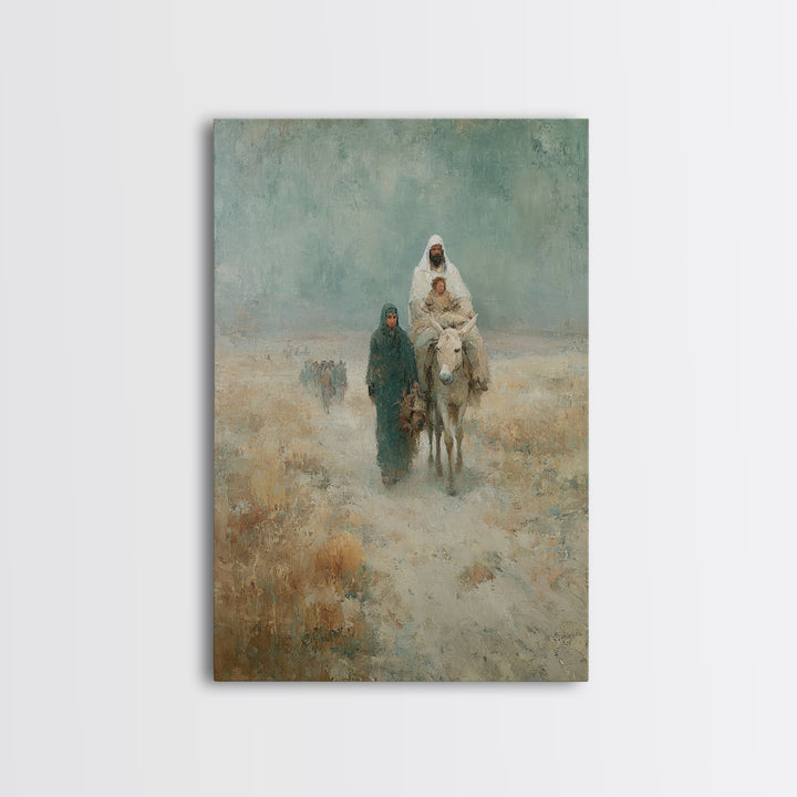 Sacred Refuge Path – Framed Canvas Print – Christian Art Canvas – Christian Wall Art – Christmas Art – Jesus Painting – Christian Decor