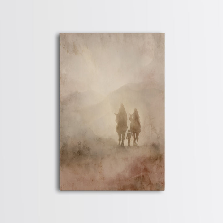 Heavenward Steps | Framed Canvas Print | Christian Art Canvas | Christian Wall Art | Jesus Painting | Christian Christmas Art | Christmas A