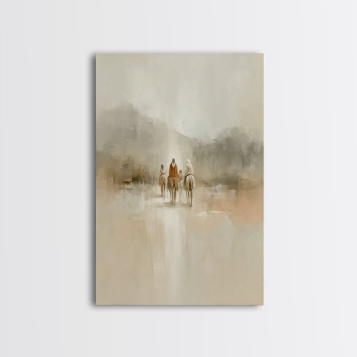 Radiant Horizon Walk – Framed Canvas Print – Christian Wall Art – Christian Art Canvas – Christmas Art – Jesus Painting – Christian Decor