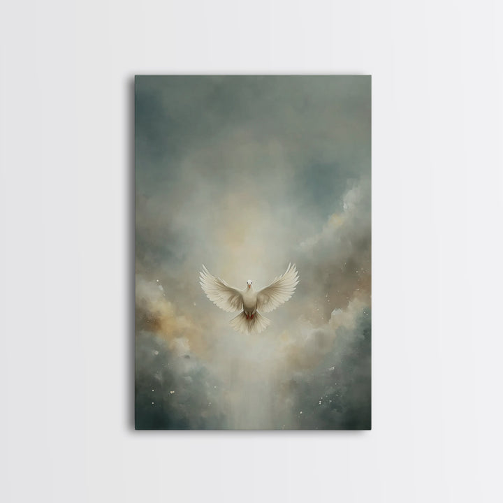 Glory In The Clouds – Framed Canvas Print – Christian Art – Christian Decor – Christian Wall Art – Christian Art Canvas – Christian Christm