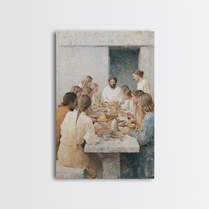 Veil Of The Spirit | Framed Canvas Print | Christian Art | Christian Art Canvas | Christian Wall Art | Christian Christmas Art | Christian