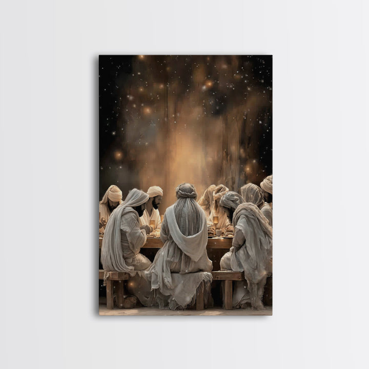 Sacred Illumination – Framed Canvas Print – Christian Art Canvas – Christian Painting – Jesus Wall Art – Christmas Art – Christian Decor –