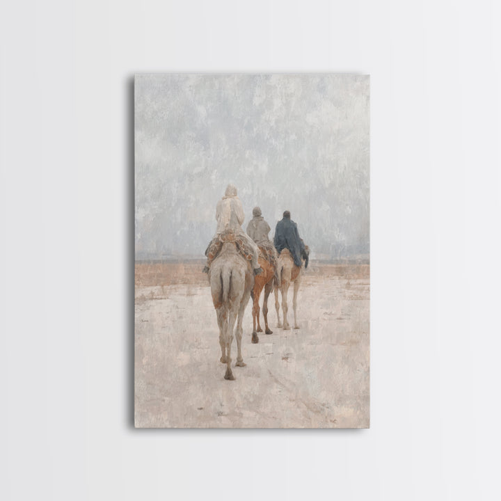 The Guiding Star – Framed Canvas Print – Christian Wall Art – Christian Art Canvas – Christmas Art – Christian Christmas Art – Jesus Painti