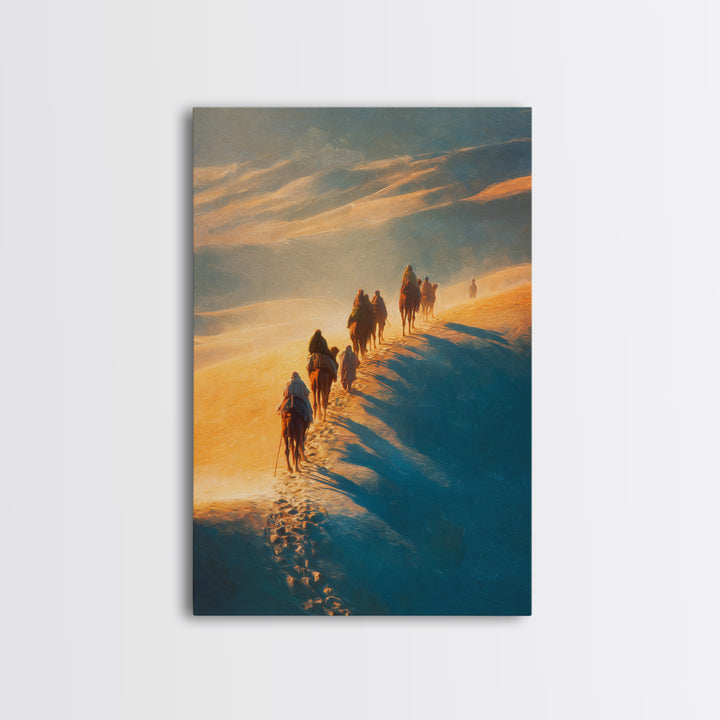 Dawn Of Promise – Framed Canvas Print – Christian Art Print – Christian Wall Art – Christmas Art – Christian Christmas – Modern Christian A