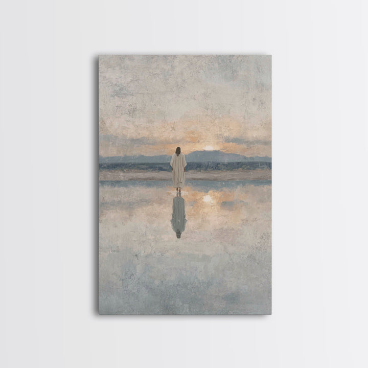 Desert Pilgrims – Framed Canvas Print – Christian Wall Art – Christian Art Canvas – Moody Christian Art – Christmas Art Prints