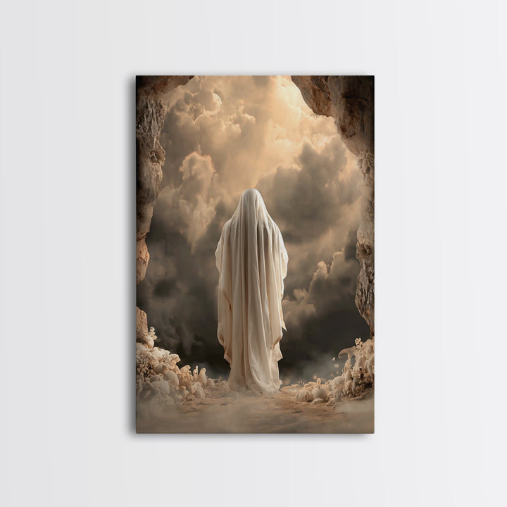 Risen Glory | Framed Canvas Print | Christian Wall Art | Jesus Painting | Christian Art Canvas | Large Christian Painting | Christian Art