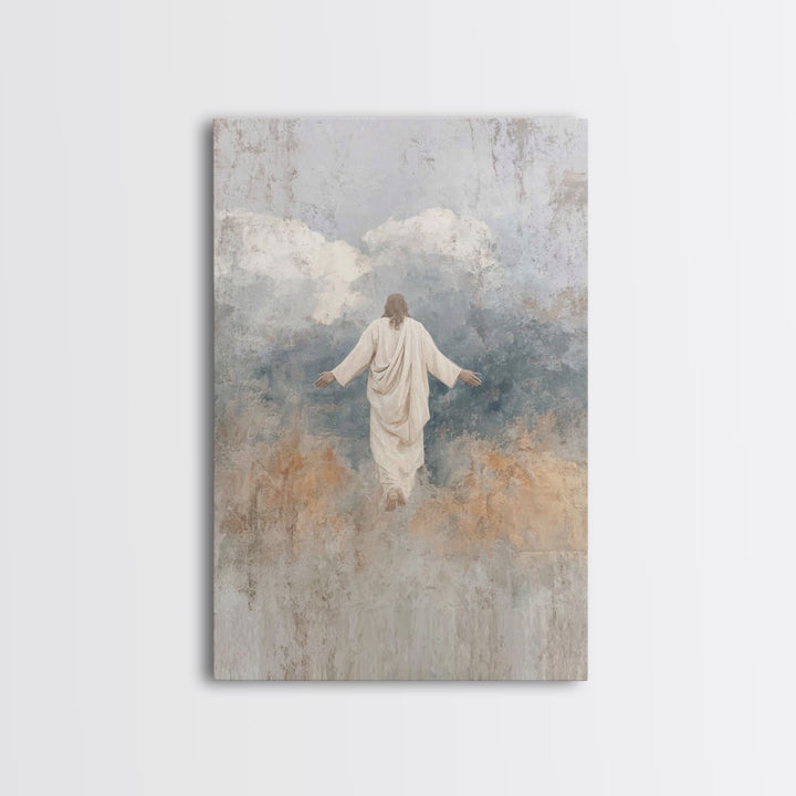 Eternal Light – Framed Canvas Print – Jesus Painting – Christian Art Canvas – Christian Wall Art – Christian Art – Large Christian Painting