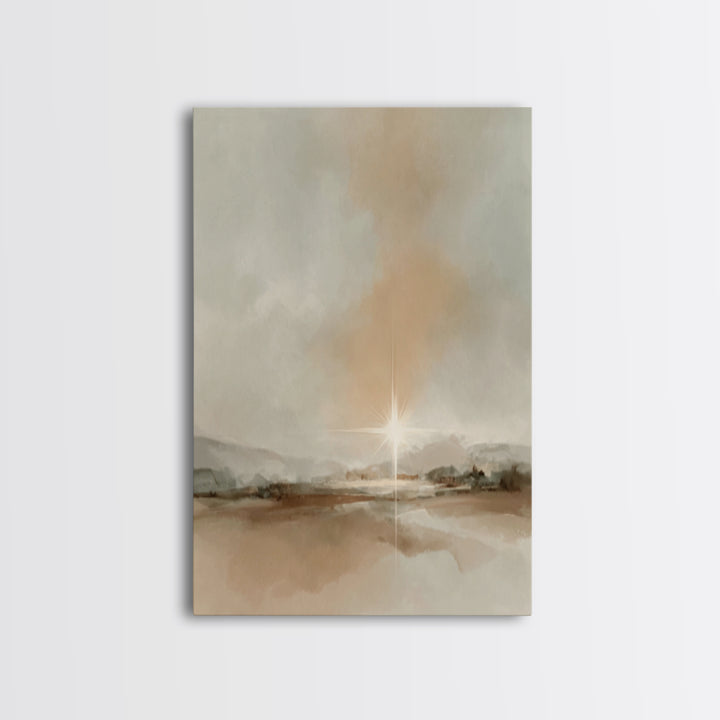 Radiant Dawn | Framed Canvas Print | Christian Wall Art | Christian Art Canvas | Christmas Art | Christian Christmas Art | Christian Gift I