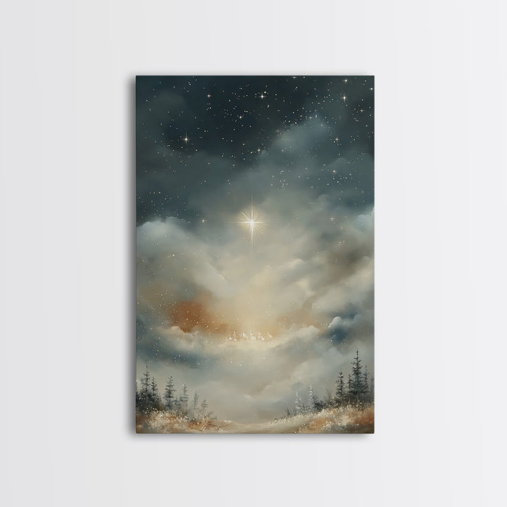 Morning Glory – Framed Canvas Print – Christian Wall Art – Christian Art Canvas – Christmas Art – Christian Christmas Art – Christian Decor
