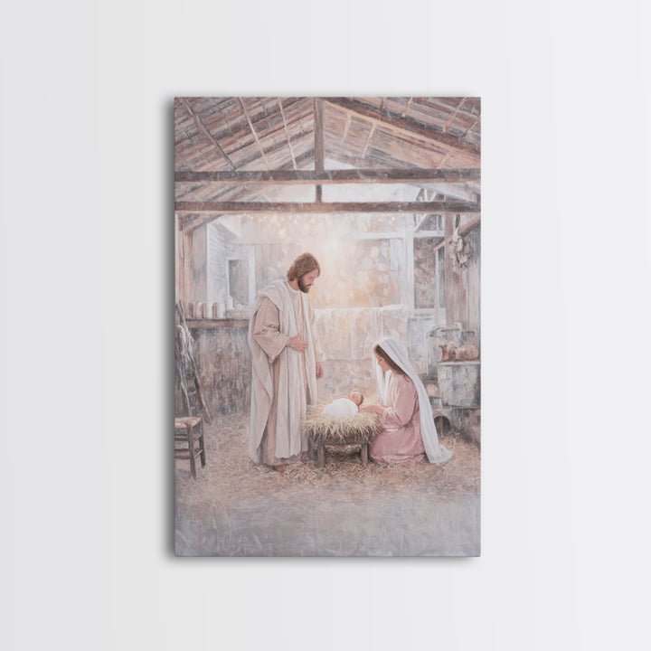 Bethlehem Peace | Framed Canvas Print | Christian Wall Art | Christian Art Canvas | Jesus Painting | Christmas Art | Christian Christmas