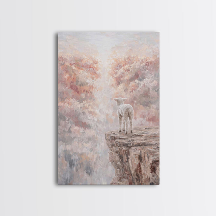 Dawnlight Refuge – Framed Canvas Print – Christian Wall Art – Christian Art Canvas – Pastoral Scenery – Christian Gift – Subtle Christian A