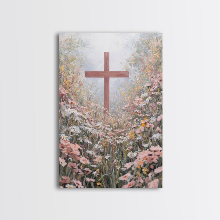 Pathway Of Faith – Framed Canvas Print – Christian Wall Art – Christian Art Canvas – Christian Art Work – Christian Decor – Modern Christia