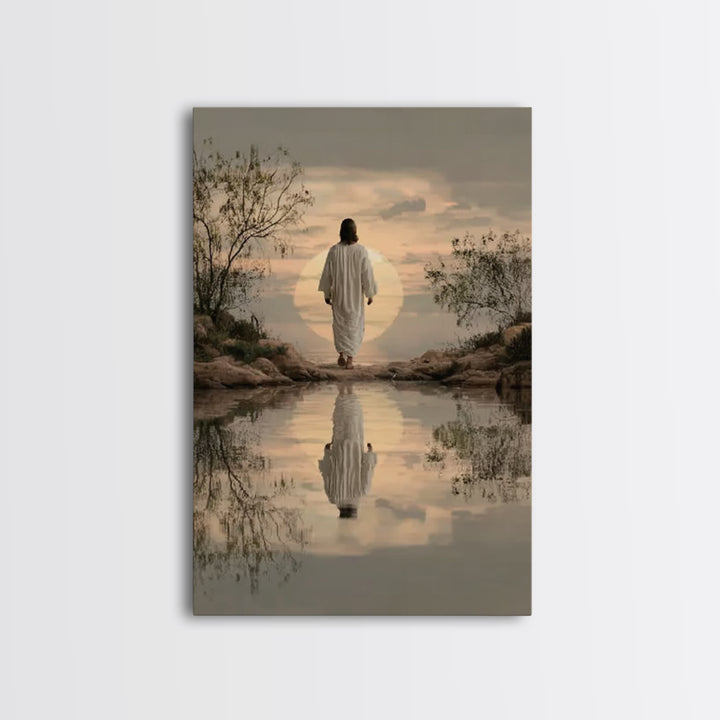 Eternal Pathway – Framed Canvas Print – Christian Wall Art – Christian Art Canvas – Jesus Painting – Christian Art Print – Subtle Christian