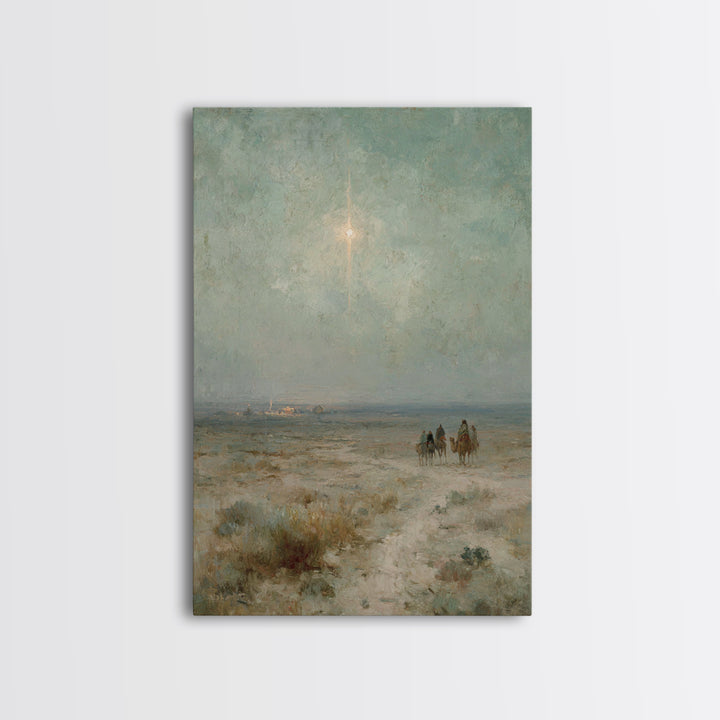 Garden Meeting Grace | Framed Canvas Print | Christian Wall Art | Jesus Painting | Christian Art Canvas | Vintage Christian Art | Christian