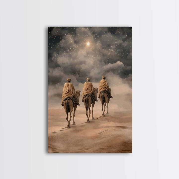 Star of the East, Framed Canvas Print, Christian Wall Art, Christian Art Canvas, Christmas Art Prints, Christian Christmas Art, Christian G