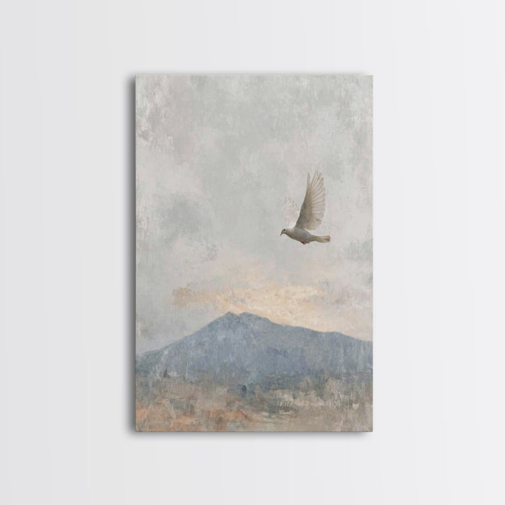 Spirit of Peace – Framed Canvas Print – Christian Wall Art – Christian Art Canvas – Minimalist Christian Art – Christian Art Print – Unique