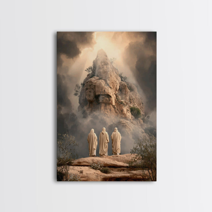 Summit of Glory – Framed Canvas Print – Christian Art Canvas – Christian Wall Art – Jesus Painting – Modern Christian Art – Christian Gift