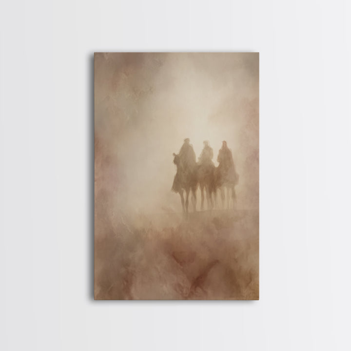 Sacred Mist – Framed Canvas Print – Christian Christmas Art – Christian Wall Art – Christian Art Canvas – Jesus Painting