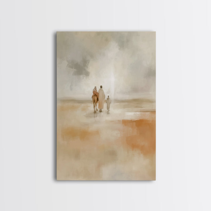 Holy Refuge – Framed Canvas Print – Christian Art Canvas – Christian Wall Art – Christmas Art – Christian Christmas Art – Jesus Painting