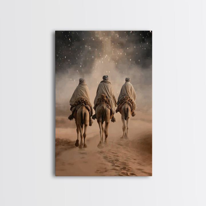 Star of Passage – Framed Canvas Print – Christian Wall Art – Christian Art Canvas – Christian Christmas Art – Jesus Painting – Christmas Ar