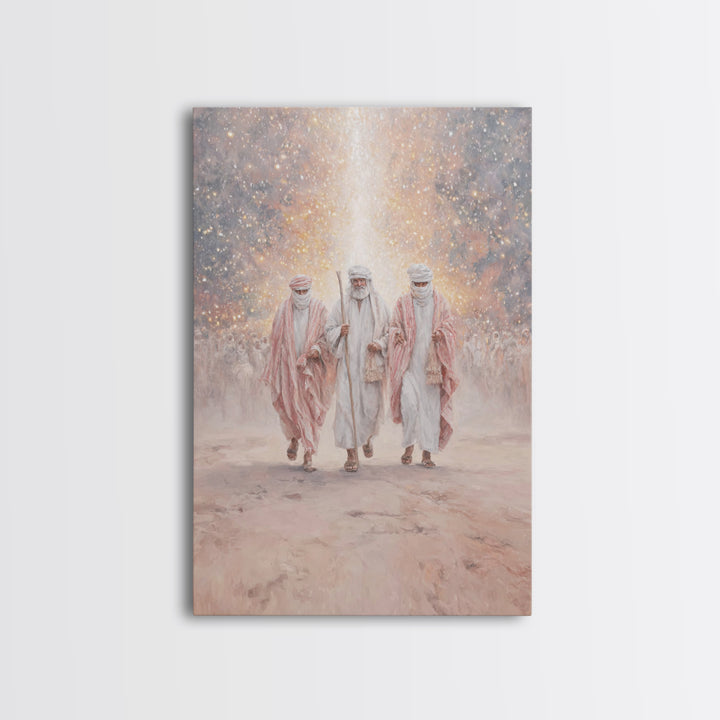 Desert Prophets – Framed Canvas Print – Christian Art Canvas – Christmas Art – Christian Wall Art – Christian Christmas Art – Jesus Paintin