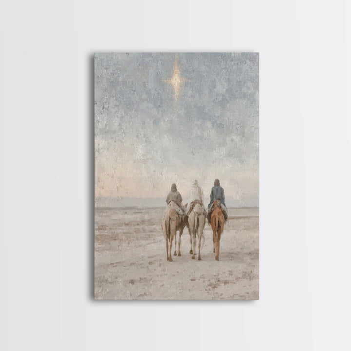 Gifts of Dawn – Framed Canvas Print – Christian Christmas Art – Christian Art Canvas – Christmas Art – Christian Wall Art – Jesus Painting
