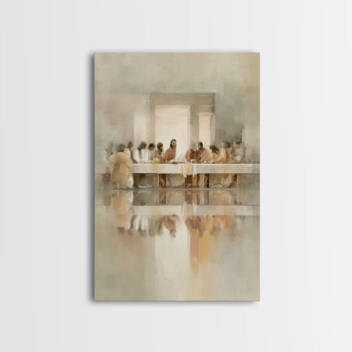 Radiant Communion, Framed Canvas Print, Christian Art Canvas, Christian Wall Art, Jesus Painting, Christian Decorations, Modern Christian A